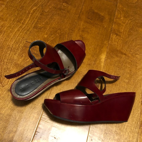 Marni Platform Sandals Size 38 (7.5) VGUC - Picture 4 of 14